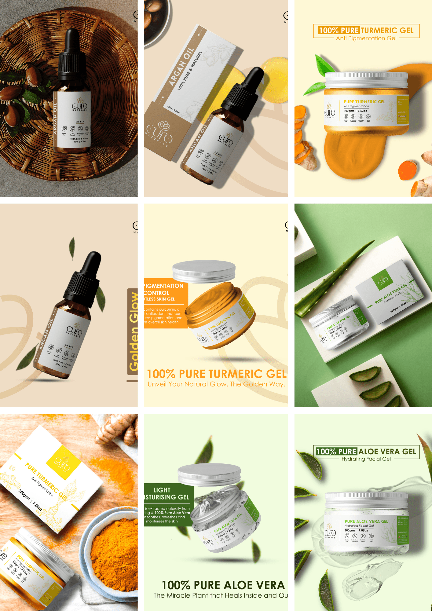 Curo Natural Product Branding